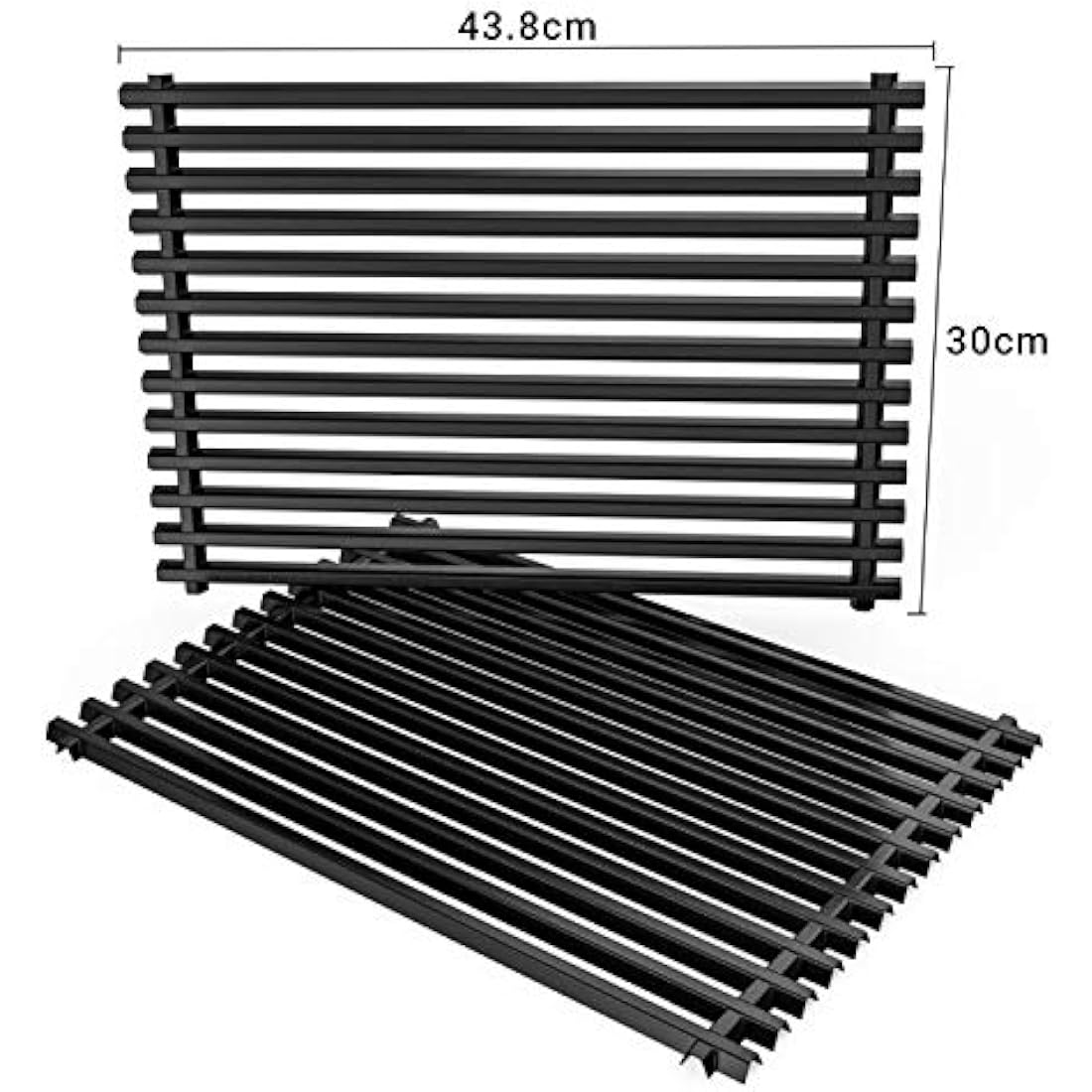 Onlyfire Porcelain Enameled Steel Cooking Grates for Weber Spirit 300, 2-Pack