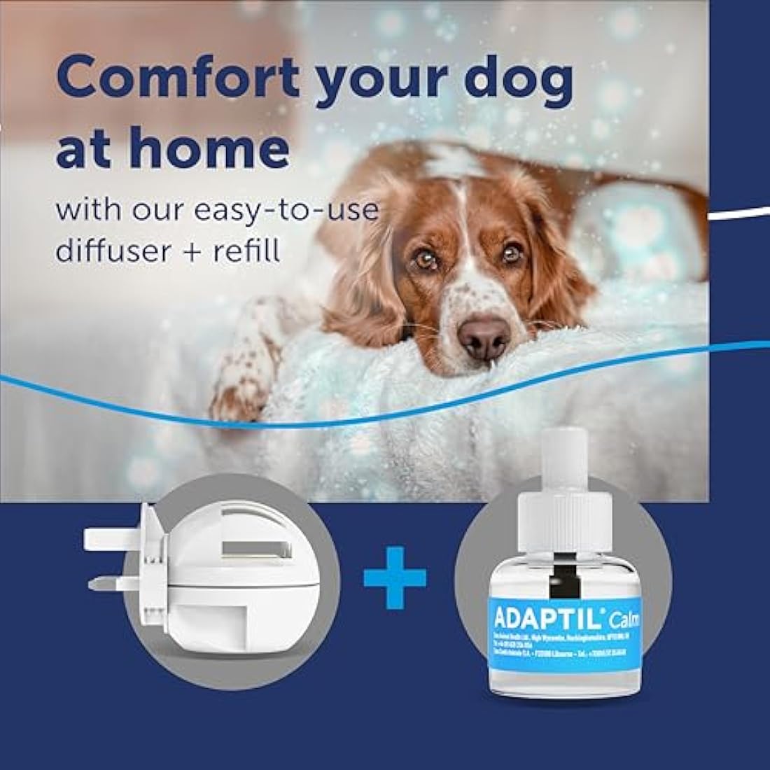 Adaptil Calm Home Diffuser for Dogs | Pheromone Plug-In with 30 Day Refill
