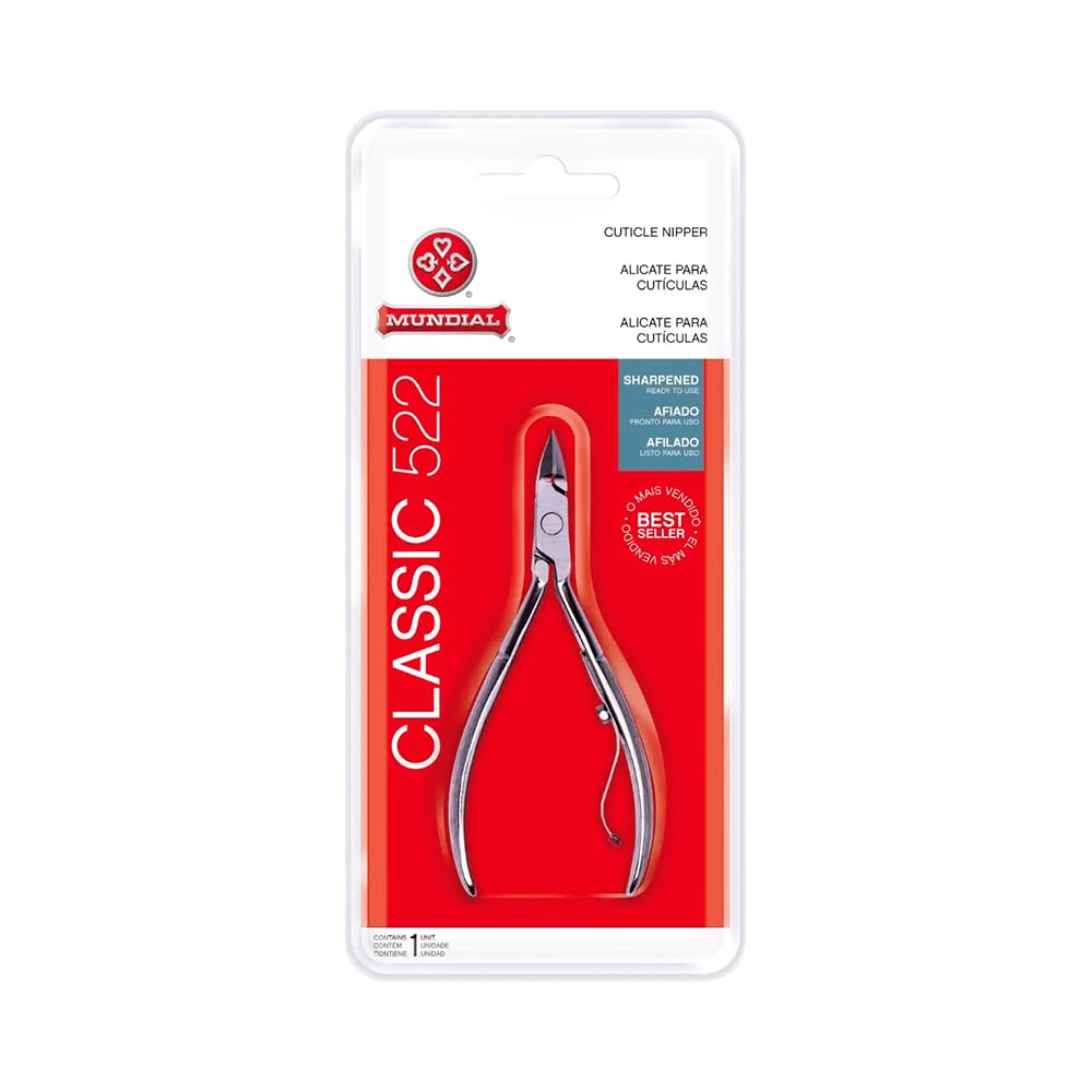 Mundial Classic 522 Cuticle Pliers – Professional Chrome Finish