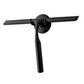 Stainless Steel Shower Squeegee for Glass Doors – Black, 10"