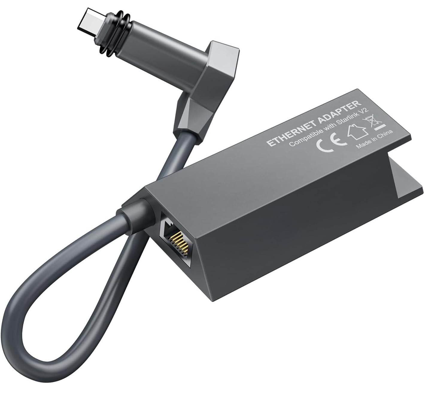 Jolof Store Starlink V2 Ethernet Adapter - RJ45 Gigabit Network | Grey