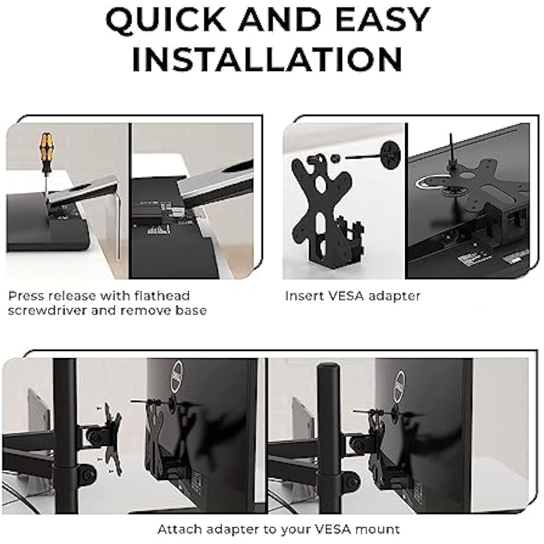 HumanCentric VESA Mount Adapter for Dell S and SE Series Monitors