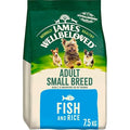 James Wellbeloved Small Breed Adult Dog Food - Fish & Rice, 7.5kg