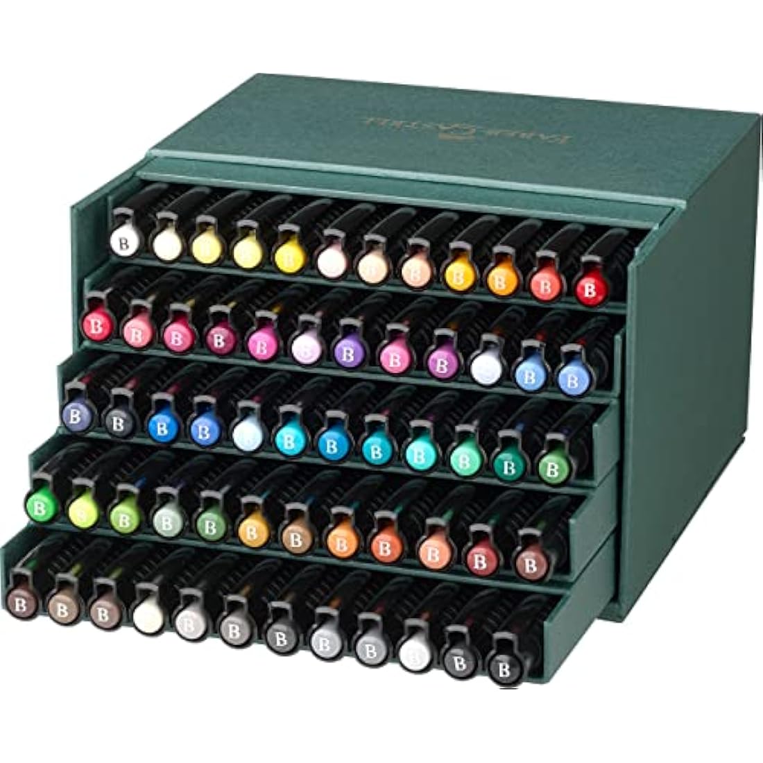Faber-Castell Pitt Artist Pen Brush - India Ink Studio Box of 60