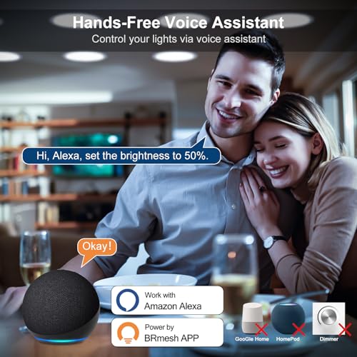 ChangM 3 Inch Smart LED Downlights | 8W Alexa & Bluetooth Recessed Lights
