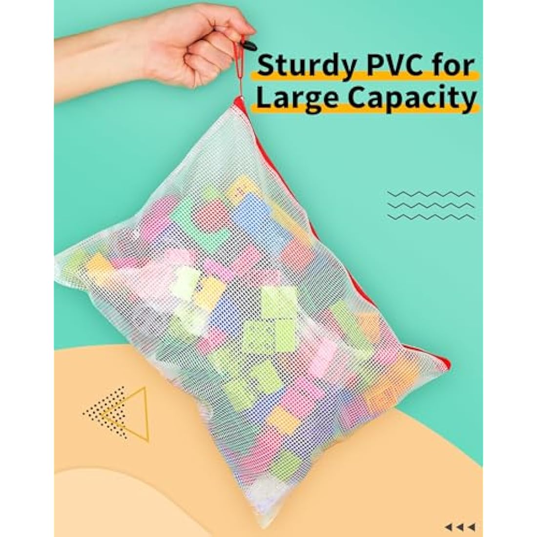 Jolof Store A4 Mesh Zip Wallets – 24 Pack Waterproof Document Folders