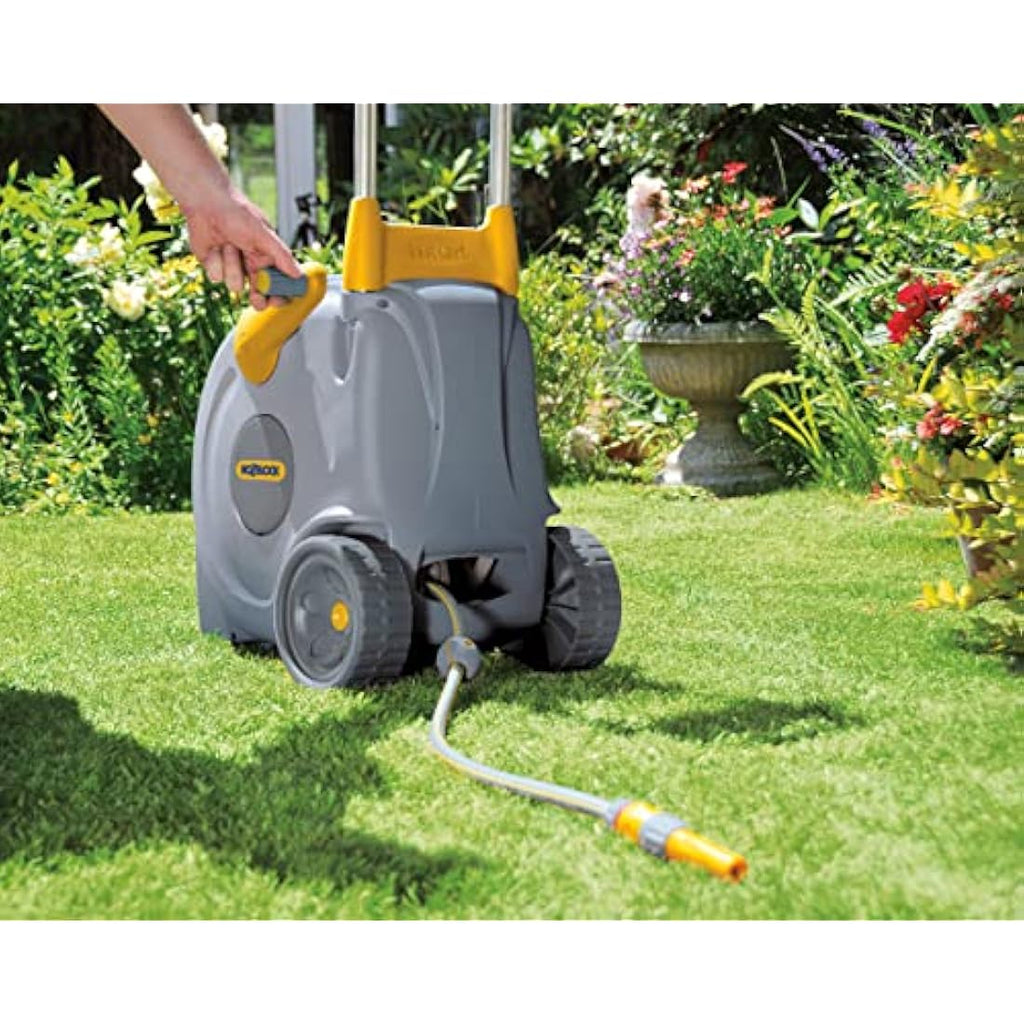 Hozelock Fast Reel Cart | 40m Retractable Hose Reel with Wheels