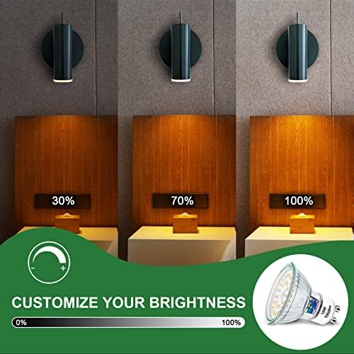 Unikcst GU10 LED Dimmable Bulbs | 10W Warm White 3000K | 10 Pack