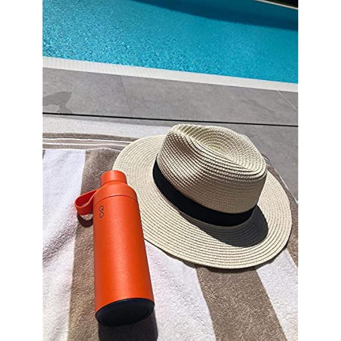 Ocean Bottle 500ml - Recycled Stainless Steel Vacuum Insulated - Sun Orange