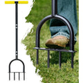 Colwelt Lawn Spike Aerator | 4 Steel Spikes Manual Garden Tool, 96cm