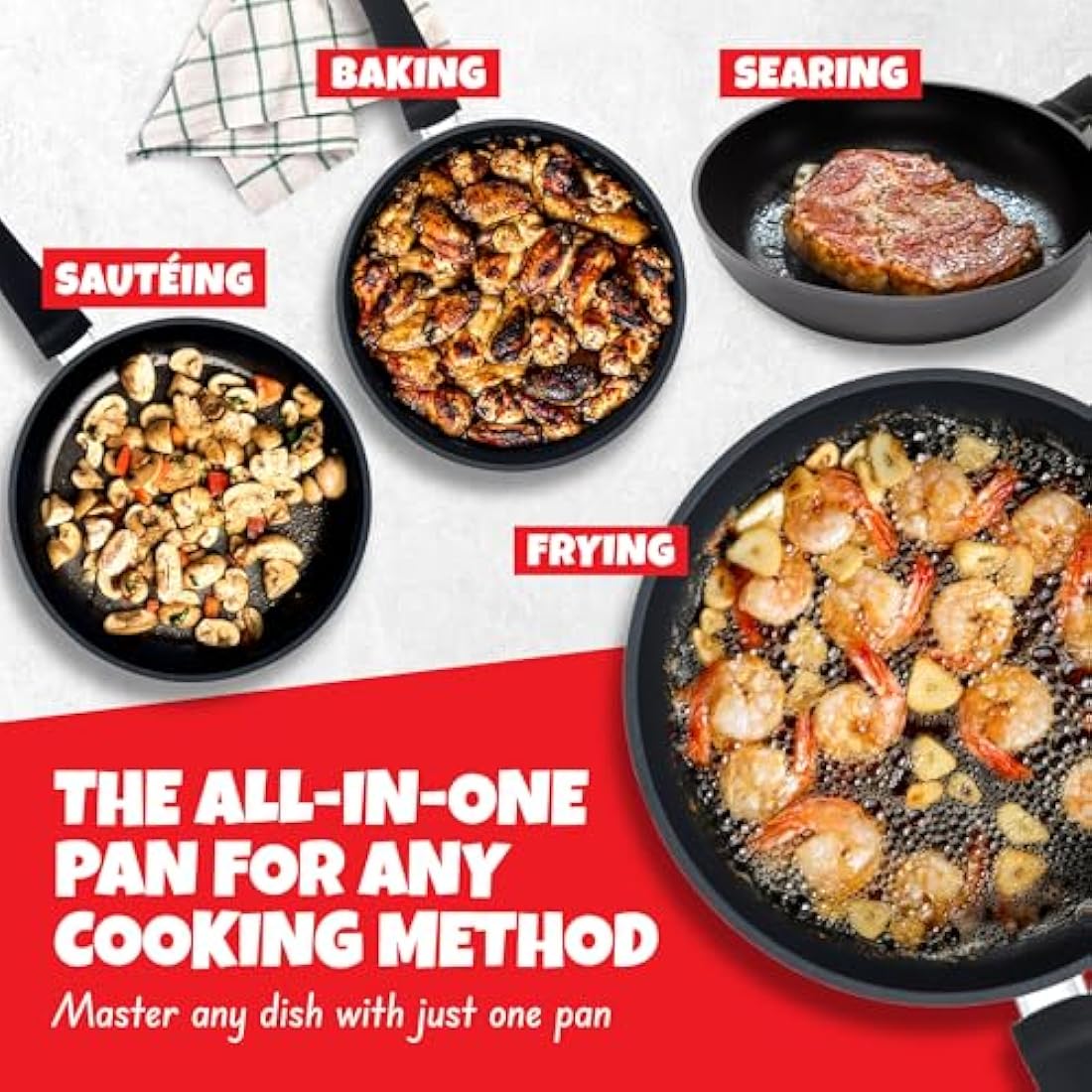 Kuhn Rikon Easy Induction Non-Stick Frying Pan - 24cm Aluminium
