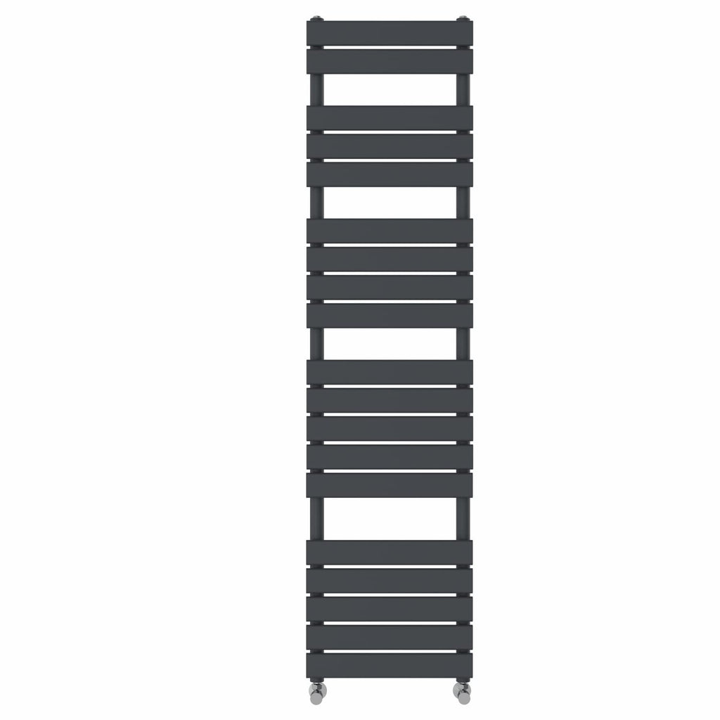 NRG Flat Panel Bathroom Heated Towel Rail Radiator 1800 x 450mm Anthracite