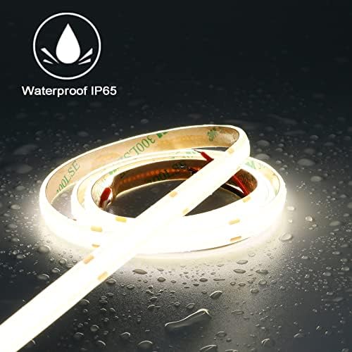 TOPAI 24V COB LED Strip 10M – 4000K Natural White IP65 Waterproof