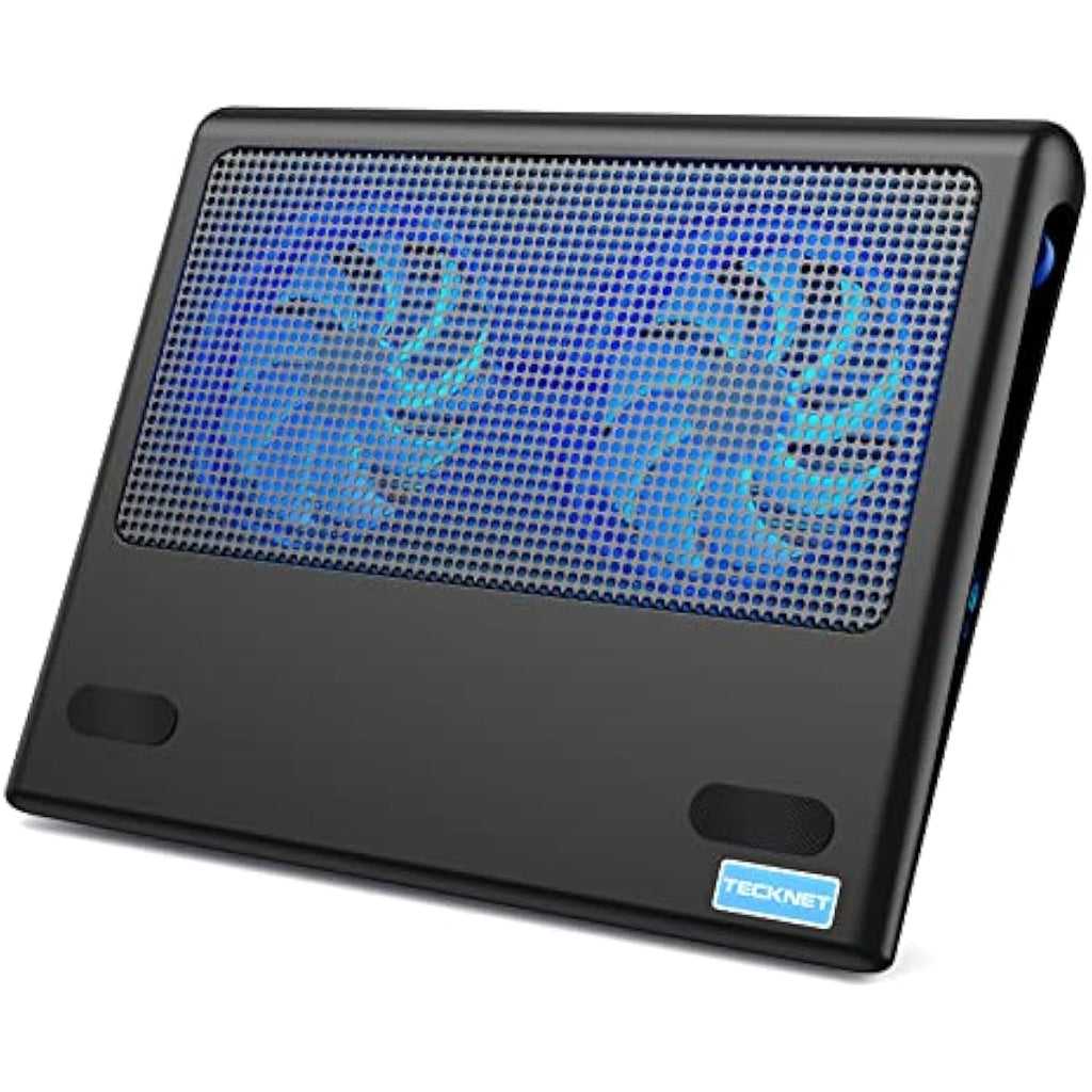 TECKNET Laptop Cooling Pad – 12"-16" Gaming Cooler with 2 Adjustable Fans