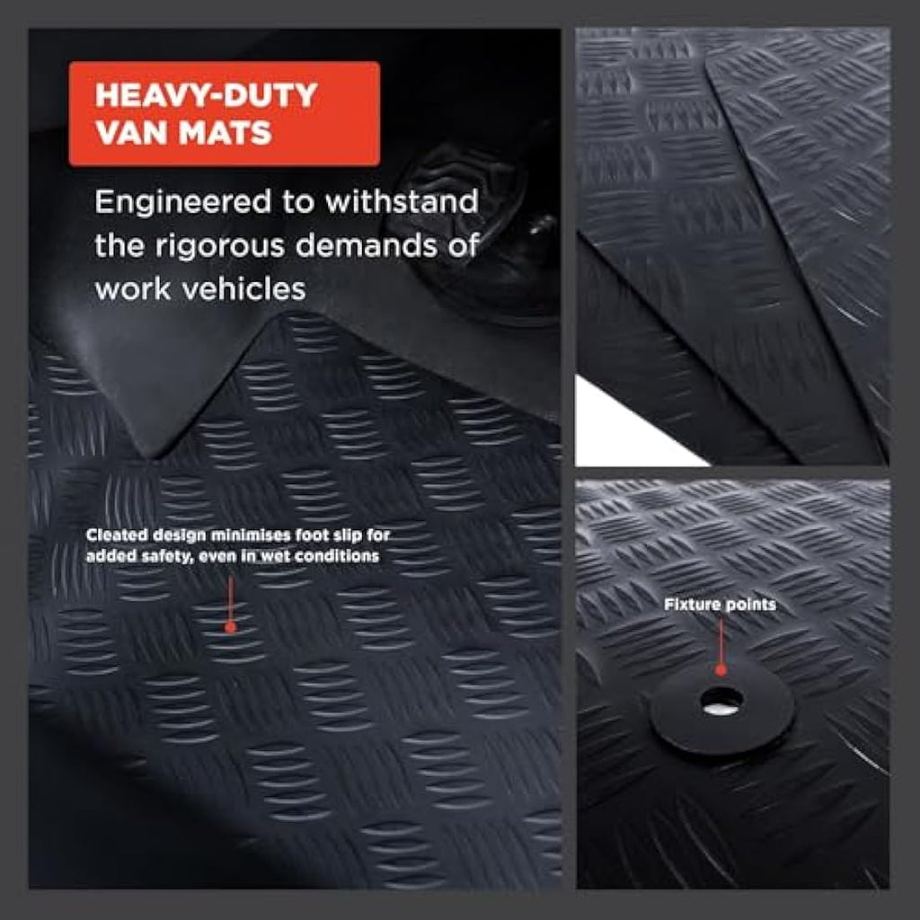 Toyota Hilux (2005-2011) Tailored Rubber Floor Mats – Waterproof Heavy Duty