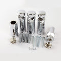 Universal Heated Towel Rail Radiator Brackets | Chrome 4-Pack