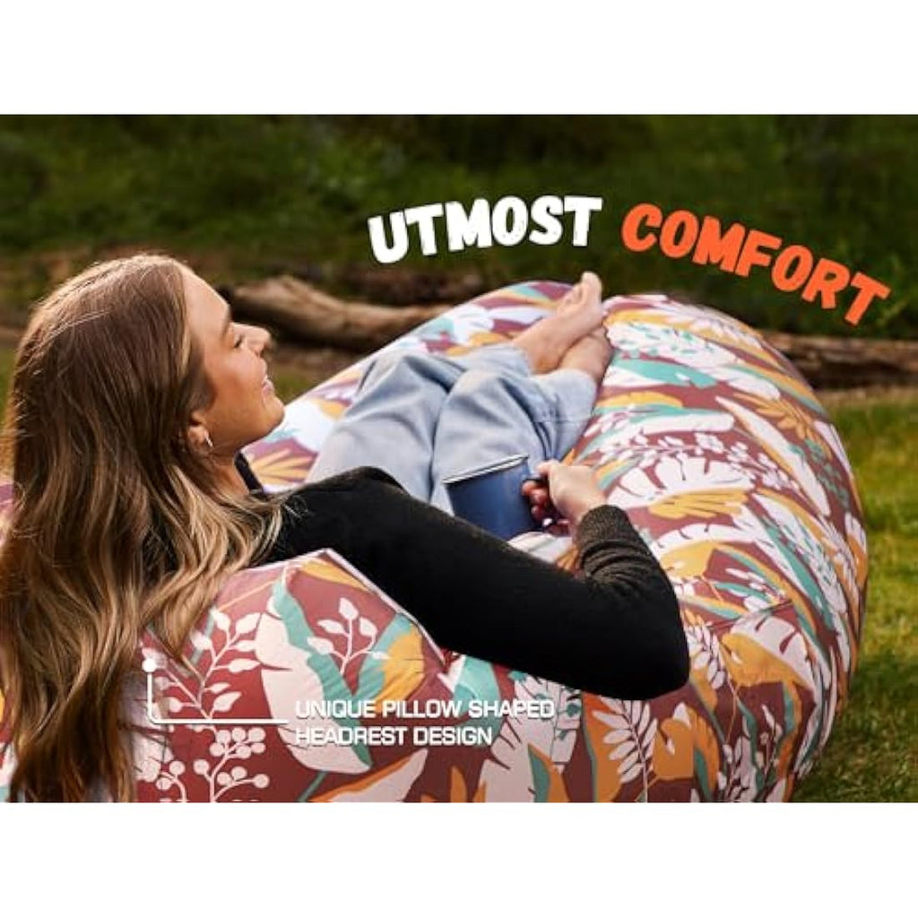 WEKAPO Inflatable Lounger Air Sofa – Portable Waterproof Hammock