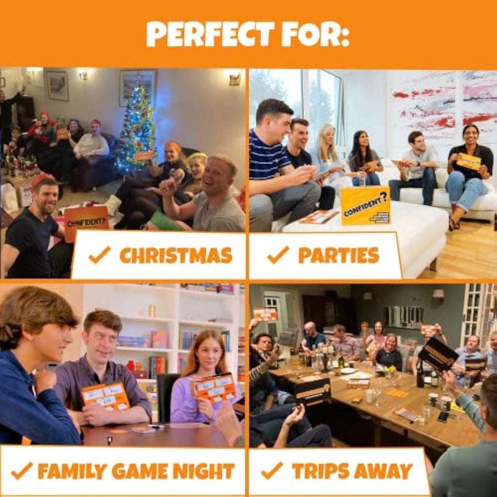 Confident? Trivia Board Game – Award-Winning Family Party Quiz Game