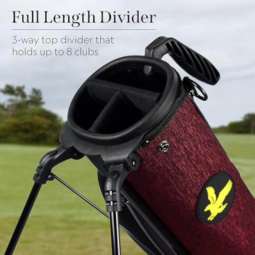 Lyle and Scott Gleneagle Golf Stand Bag – Lightweight 3-Way Divider