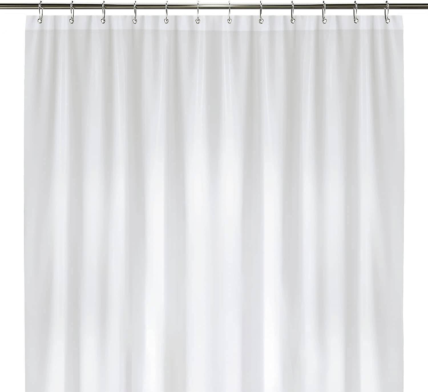 LiBa White PEVA Shower Curtain – Waterproof Heavy Duty Anti-Mold Liner