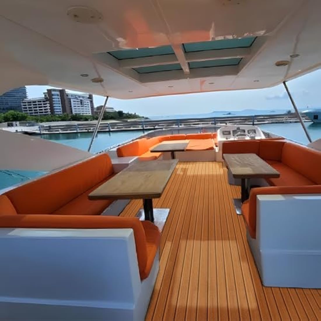 Jolof Store EVA Foam Boat Flooring – Non-Slip Faux Teak Marine Decking