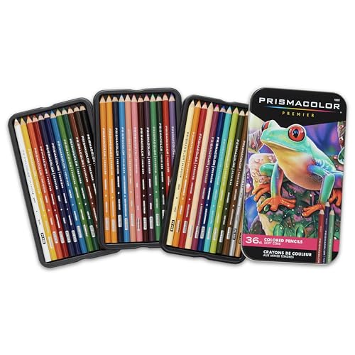 Prismacolor Premier Soft Core Colored Pencils, Art Supplies - 36 Count