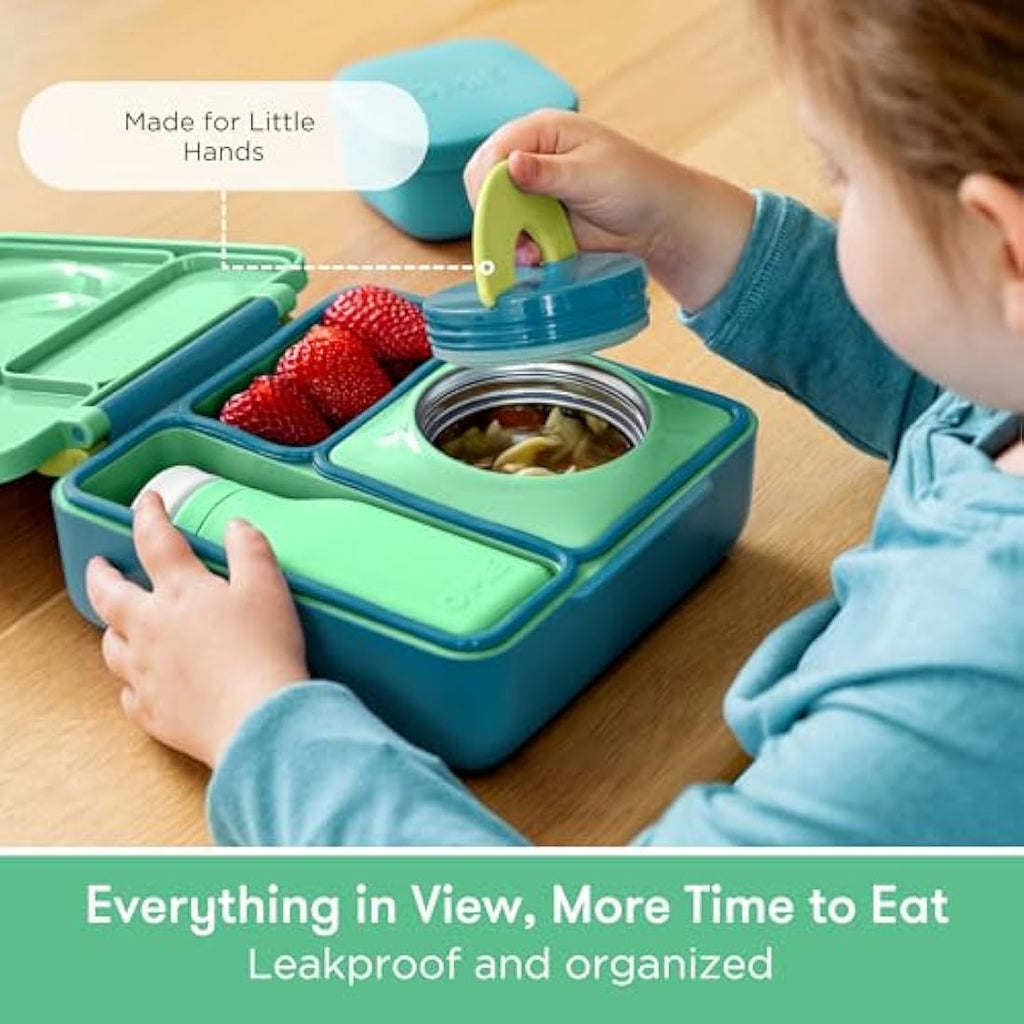 OmieBox Kids Bento Lunch Box – Insulated Hot and Cold Food Container