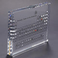 Jolof Store Acrylic Periodic Table Display with Real Chemical Elements