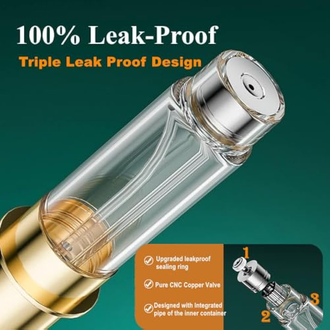 Aurdox Refillable Perfume Travel Atomiser – 5ml Leak-Proof Spray Bottle