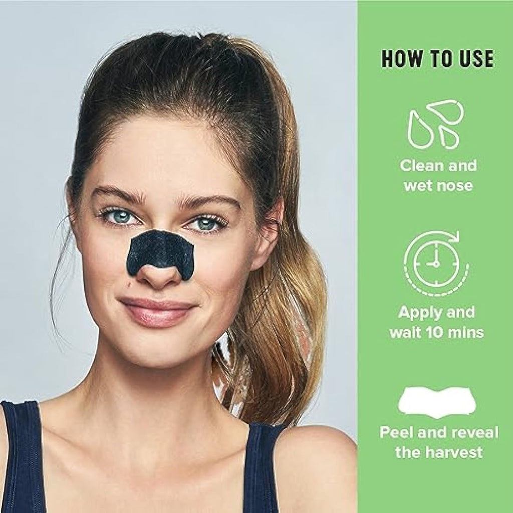 Biore Charcoal Pore Strips – Deep Cleansing Blackhead Remover, 18 Count