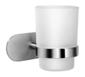 Ambrosya Toothbrush Holder – Self-Adhesive Brushed Stainless Steel Cup