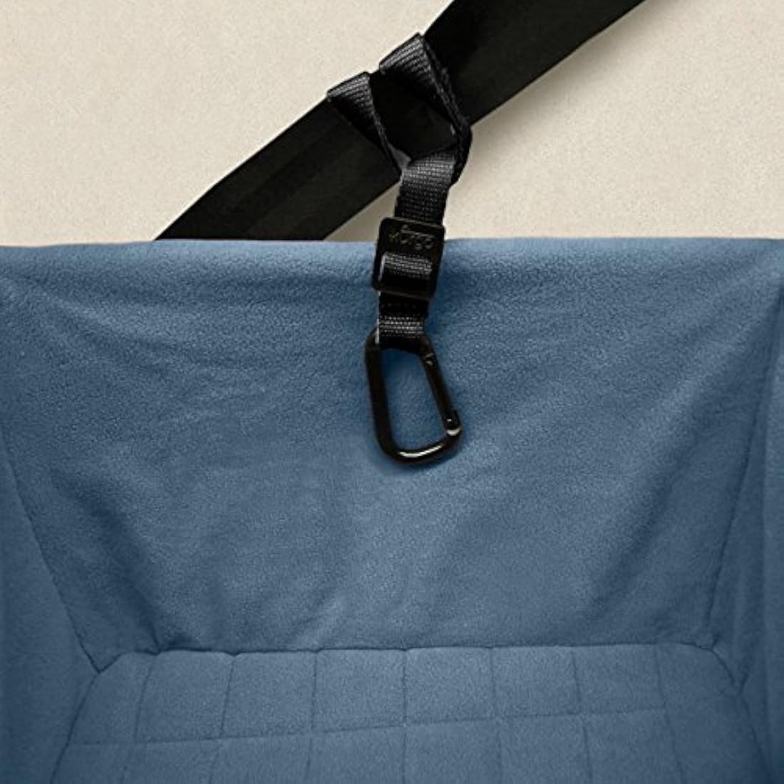 Kurgo Rover Dog Car Booster Seat – Secure Travel Carrier, Black/Blue