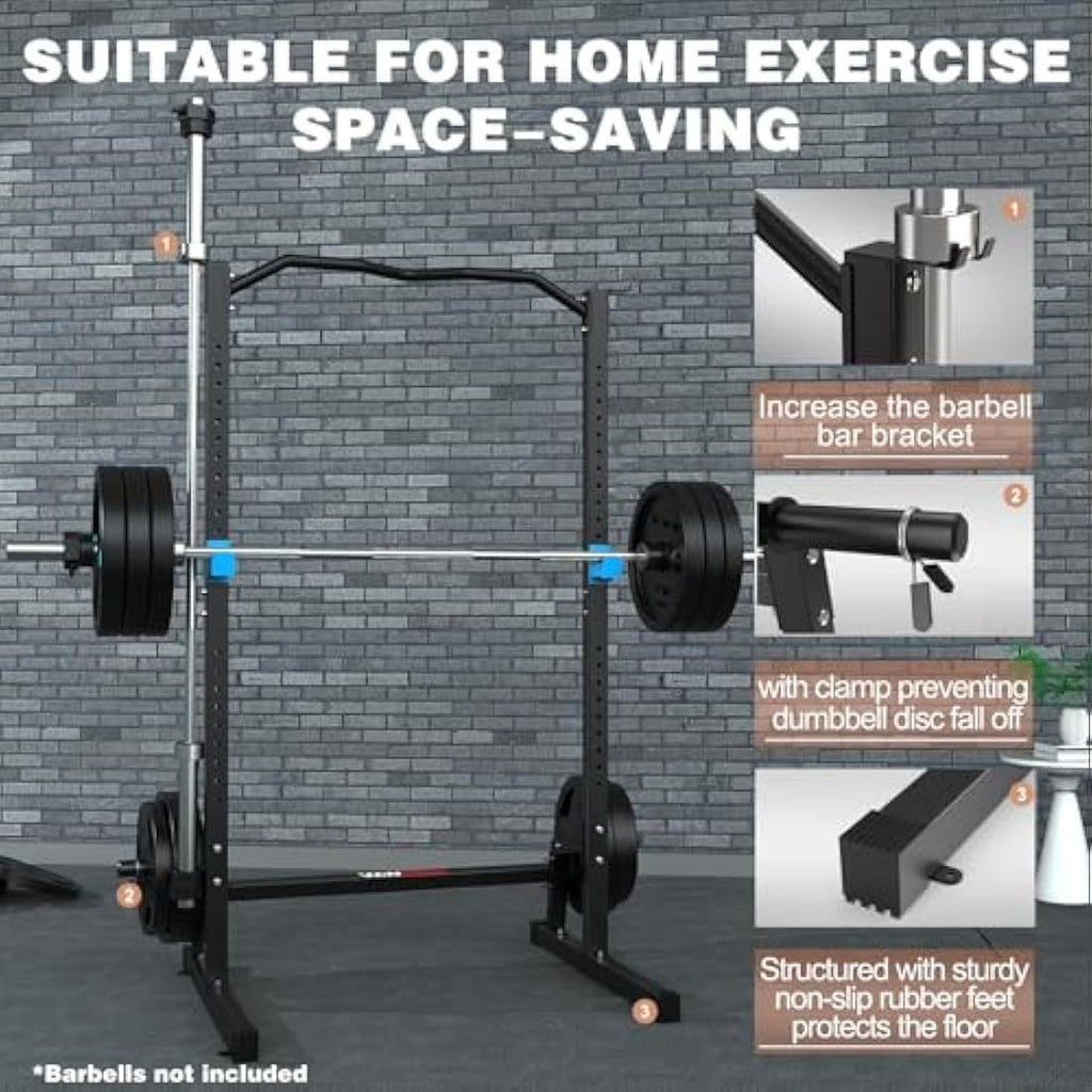 WINNOW Power Cage – Multi-Functional Squat Rack with Pull Up Bar