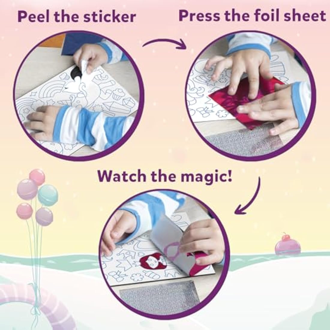 Skillmatics Foil Fun – Unicorns & Princesses Mess-Free Art Kit for Kids