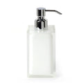 Gedy White Resin Bathroom Soap Dispenser – Handmade 210ml Liquid Pump