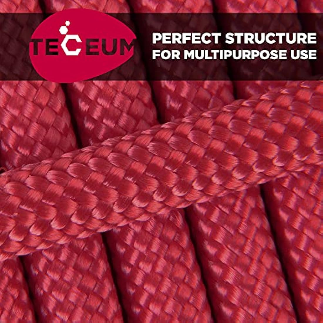 TECEUM 550lb Paracord – 4mm Nylon Tactical Survival Rope for Camping
