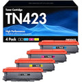 SODFACE TN423 Compatible Toner Cartridges for Brother Printers, 4-Pack CMYK