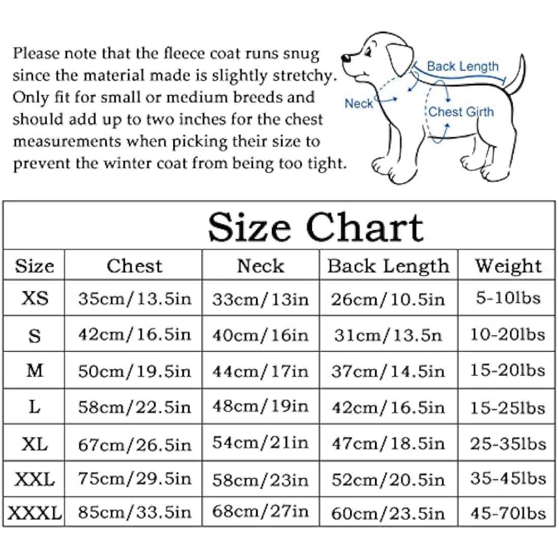 Morezi Reversible Fleece Dog Coat | Warm Reflective Winter Jacket - Gray