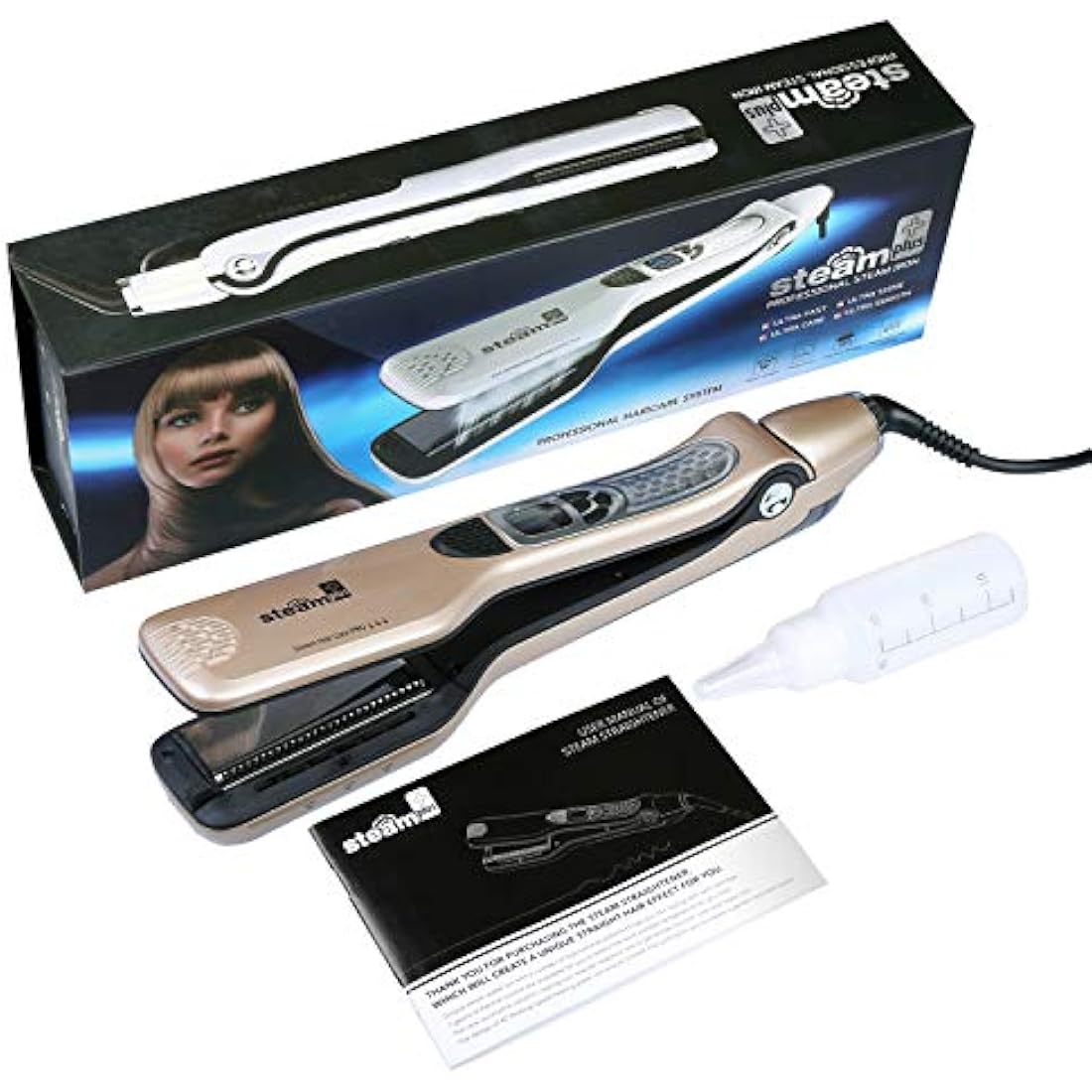 iGutech Professional Steam Hair Straightener | Titanium Flat Iron