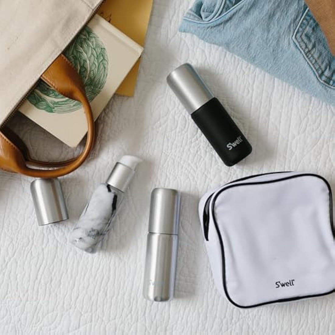S'well Aluminum Travel Bottle Set – 3.4oz Leak-Proof TSA Approved