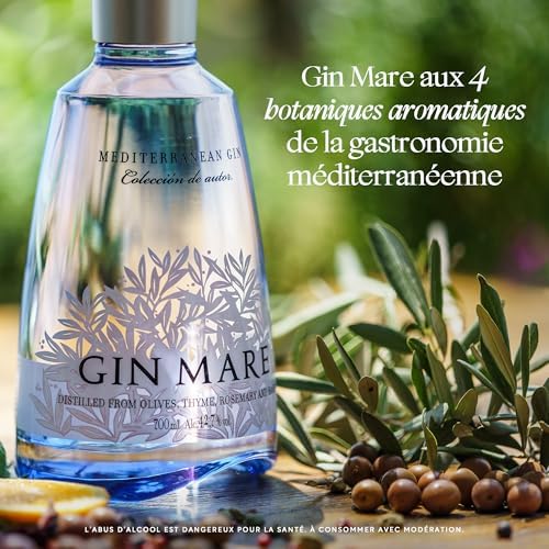 Gin Mare Mediterranean Herbal Gin from Spain – 70cl, 42.7% ABV