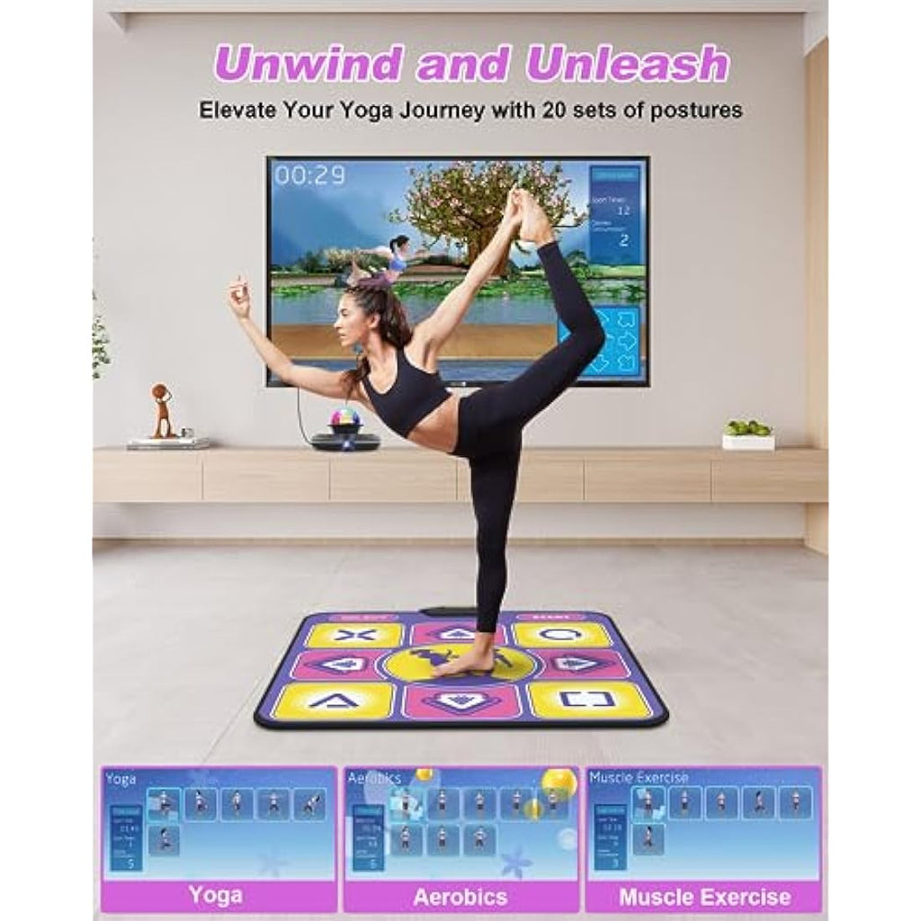 Acelufly Electronic Dance Mat with Camera for TV – Interactive Game