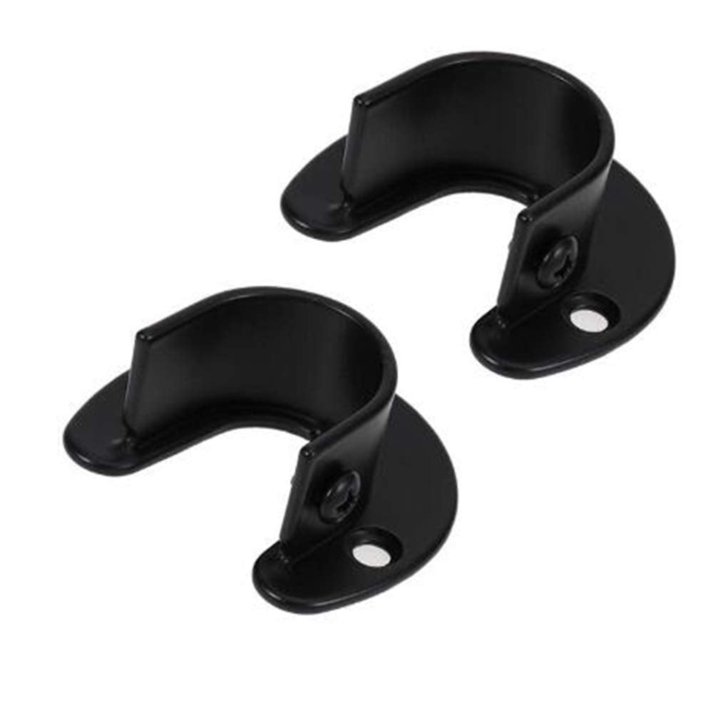 KAFENDA Stainless Steel Wall-Mounted Rod Brackets - 1.26 Inch, 2-Pack