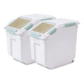 Toolzia 2-Pack Airtight Rice Dispenser 10kg – Large Grain Storage (Cyan)