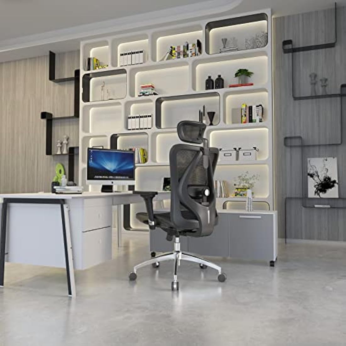 SIHOO Ergonomic Mesh Office Chair - Adjustable Lumbar & 3D Armrests