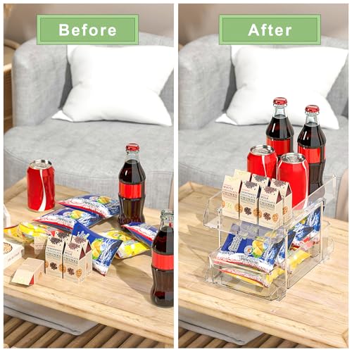 Polegas Clear Acrylic Kitchen Organiser - Extendable Under Sink Storage