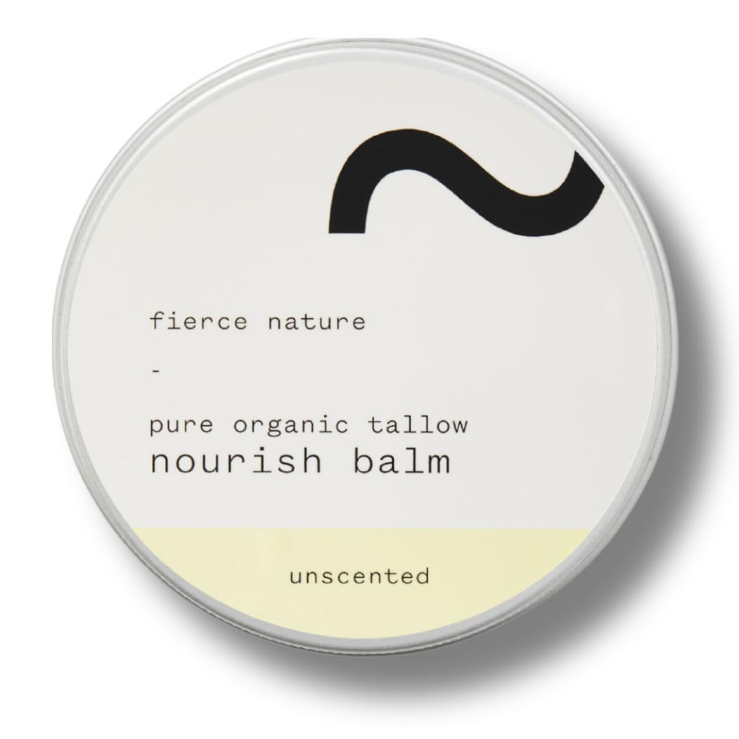 Fierce Nature Organic Grass-Fed Tallow Balm | Unscented Face & Body - 100g