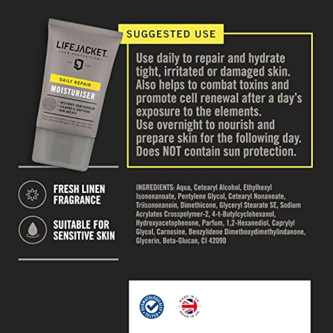 LifeJacket Anti-Ageing Moisturiser Set - SPF 30 & Repair Cream (2 x 100ml)