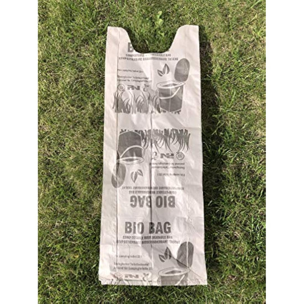 BranQ Mobile Camping Toilet 22L with 40 Organic Bags – Light Grey