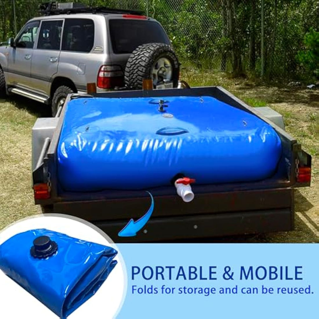 LTCANOPY 500L Collapsible Water Bladder – 132 Gallon PVC Storage Tank
